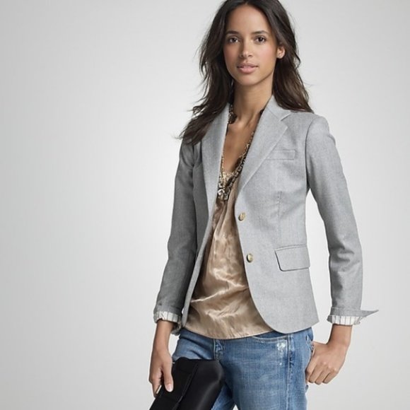 J. Crew Jackets & Blazers - J. Crew grey schoolboy wool blazer NWT